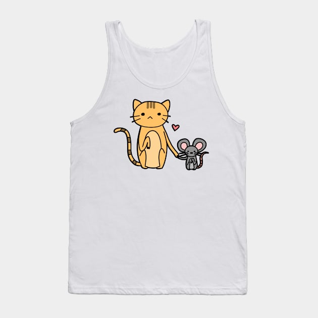 Cat and Mouse Tank Top by Cute and Simple